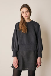 Felpa in cotone e cashmere