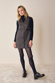 Abito gilet in blend di lana