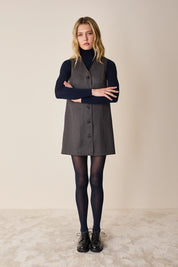 Abito gilet in blend di lana
