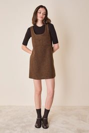 Virgin wool A-line dress