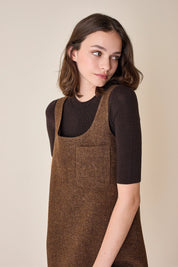 Virgin wool A-line dress