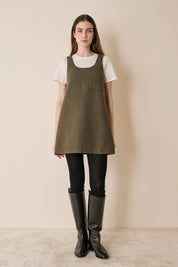 Virgin wool A-line dress