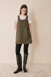 Virgin wool A-line dress