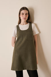 Virgin wool A-line dress