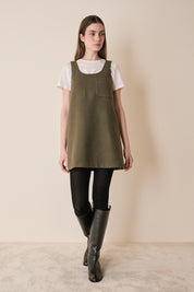 Virgin wool A-line dress