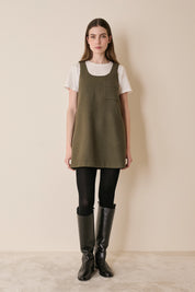 Virgin wool A-line dress