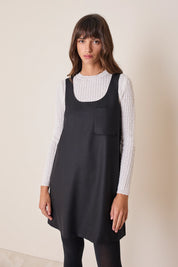 Virgin wool A-line dress