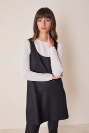 Virgin wool A-line dress
