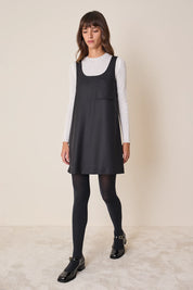 Virgin wool A-line dress