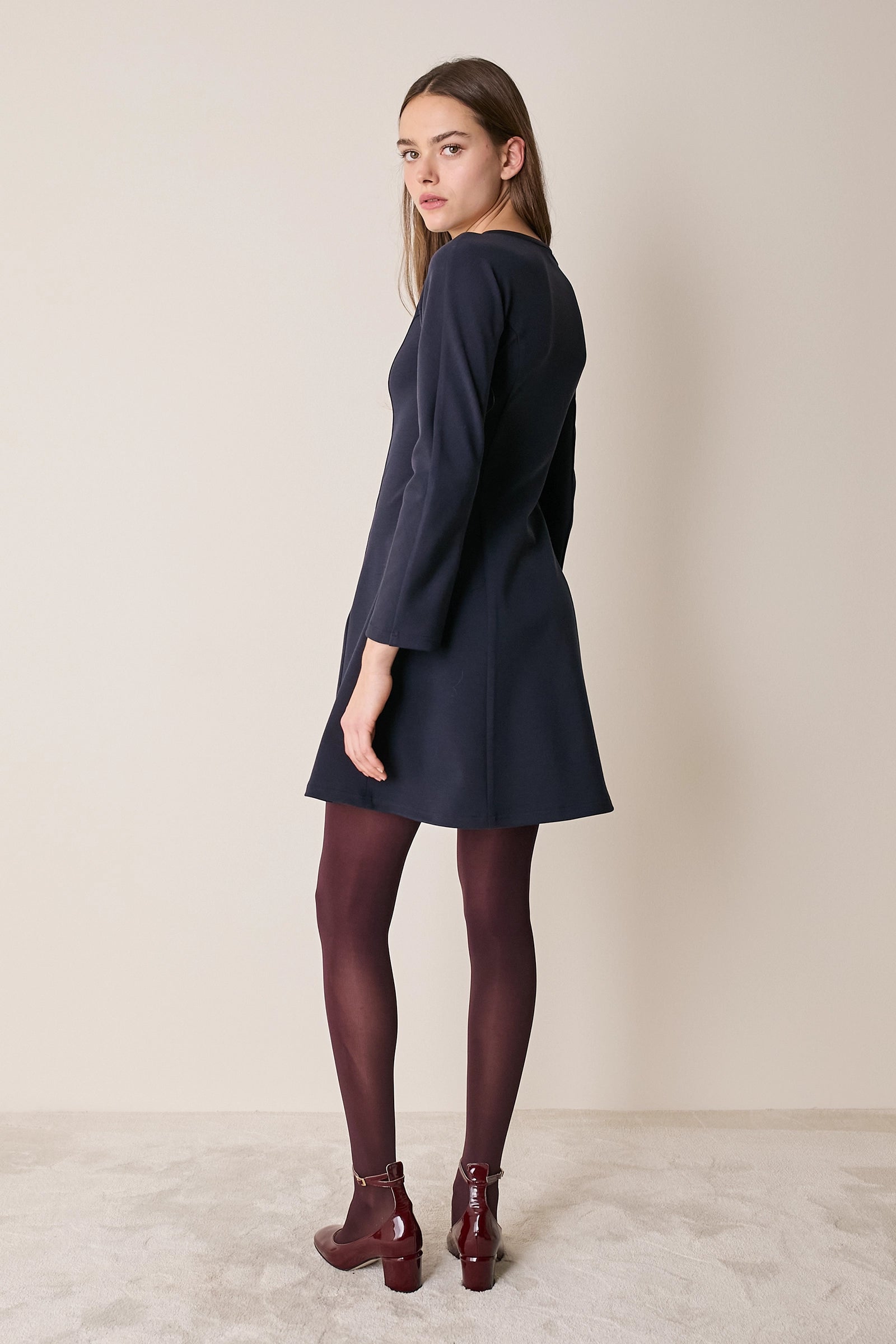 Wool jersey dress