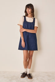 Abito a trapezio in denim