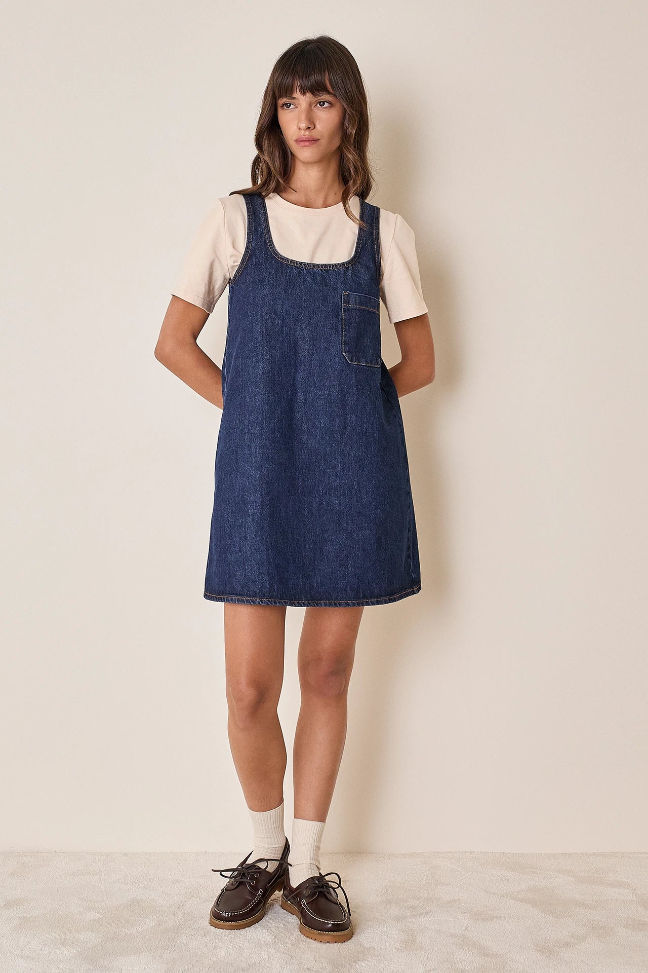 Abito a trapezio in denim