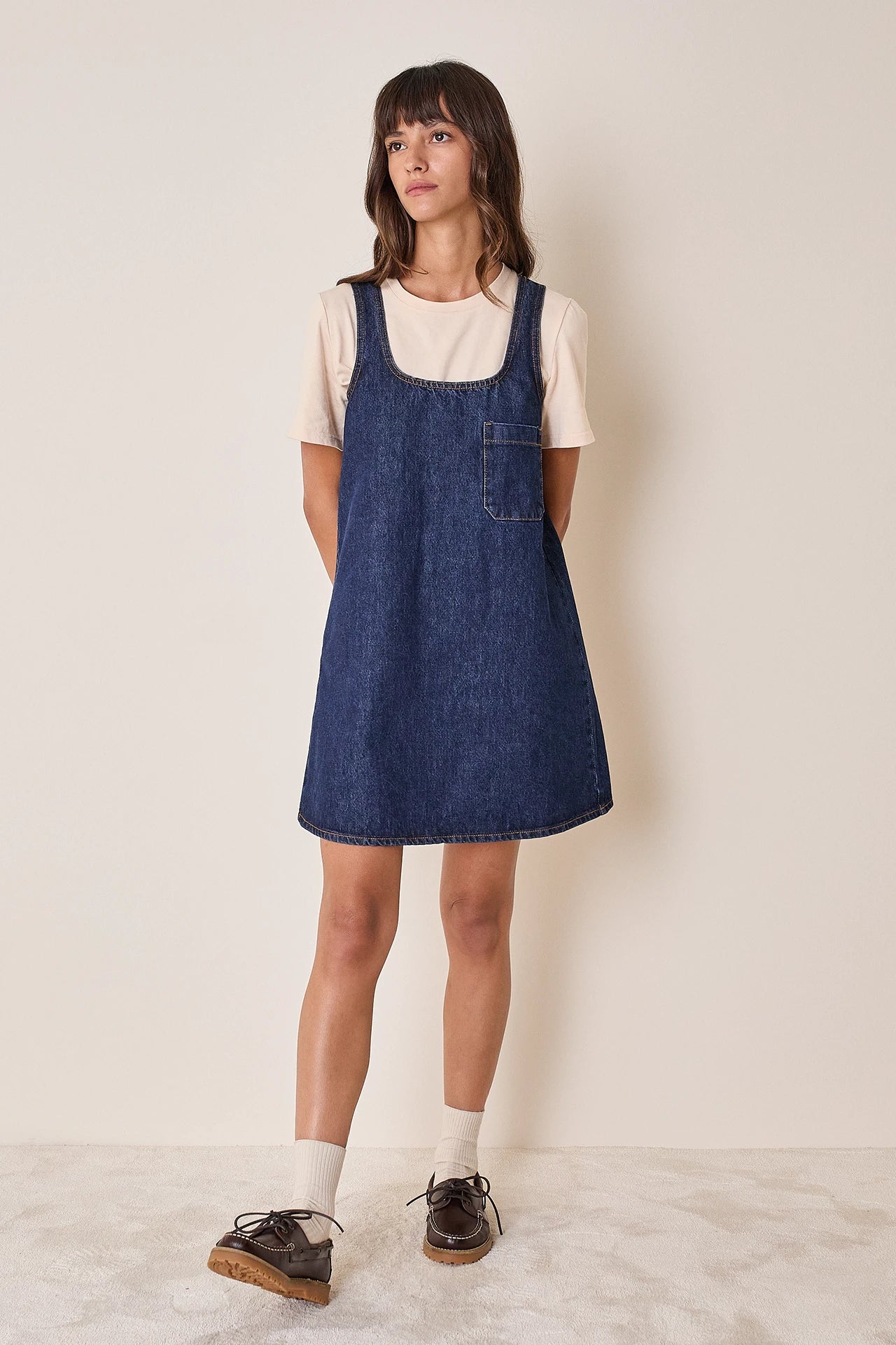 Abito a trapezio in denim