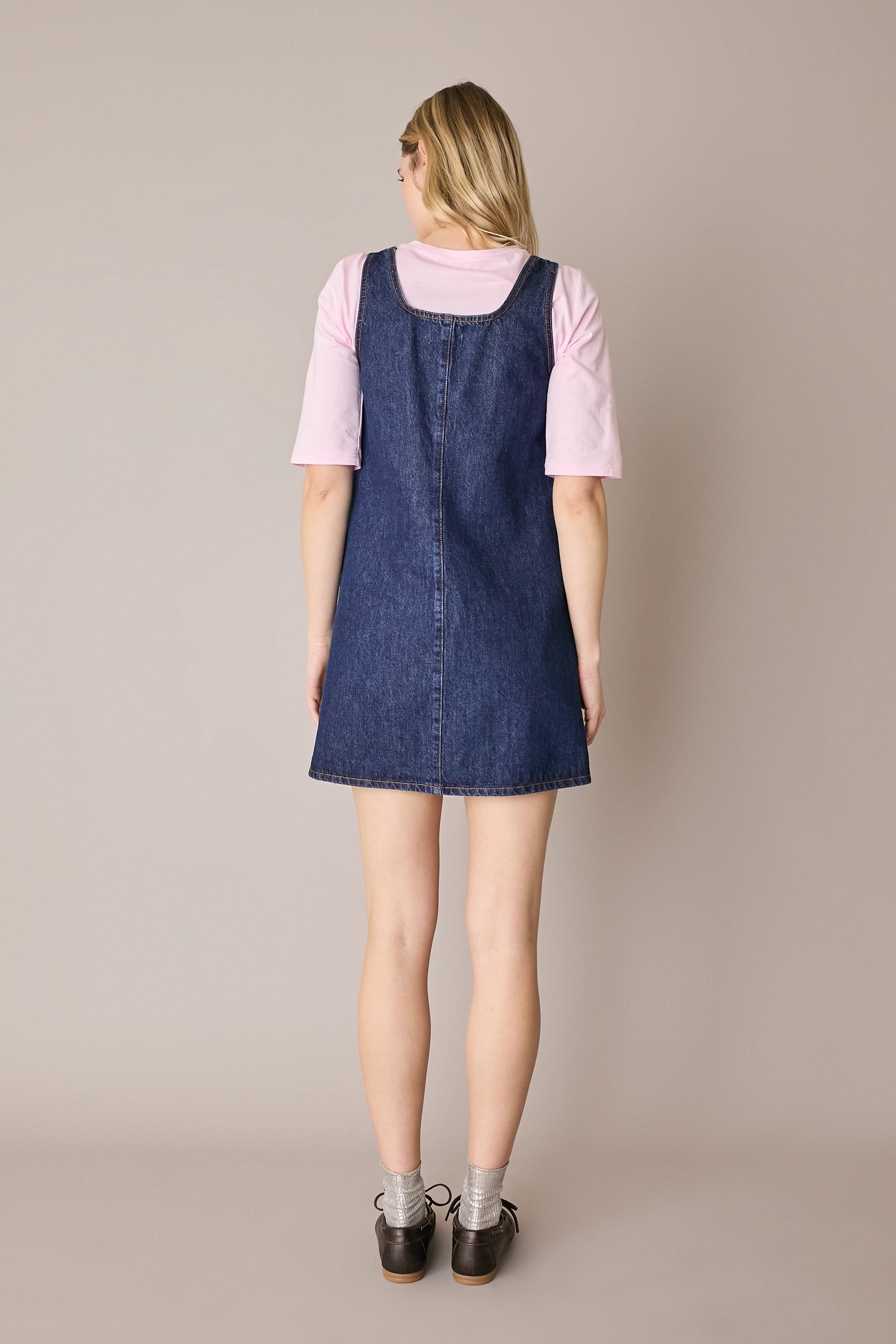 Denim A-line dress