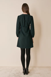 Abito fluido con scollo a portafoglio