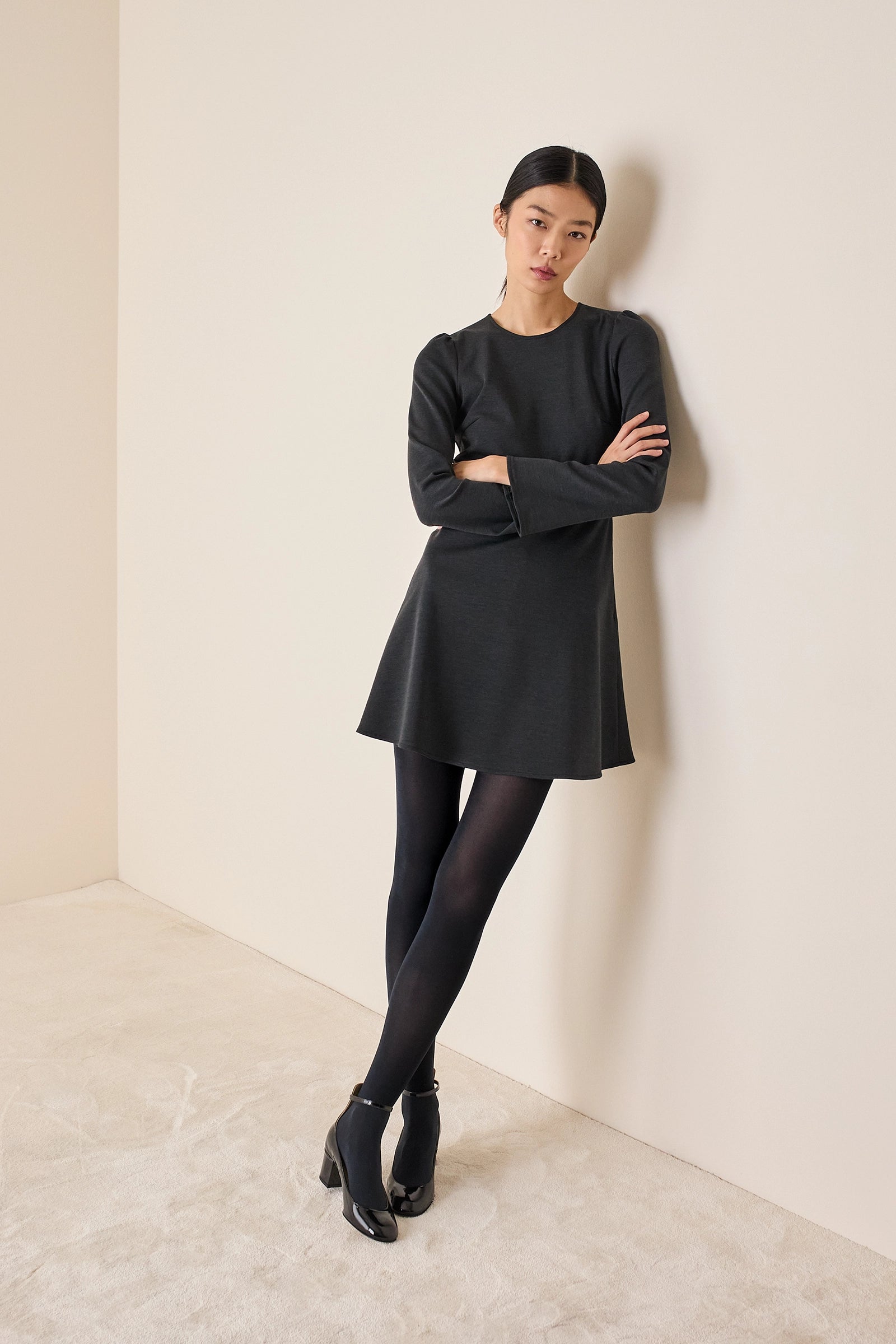 Wool jersey dress