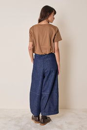 Pantaloni balloon in denim