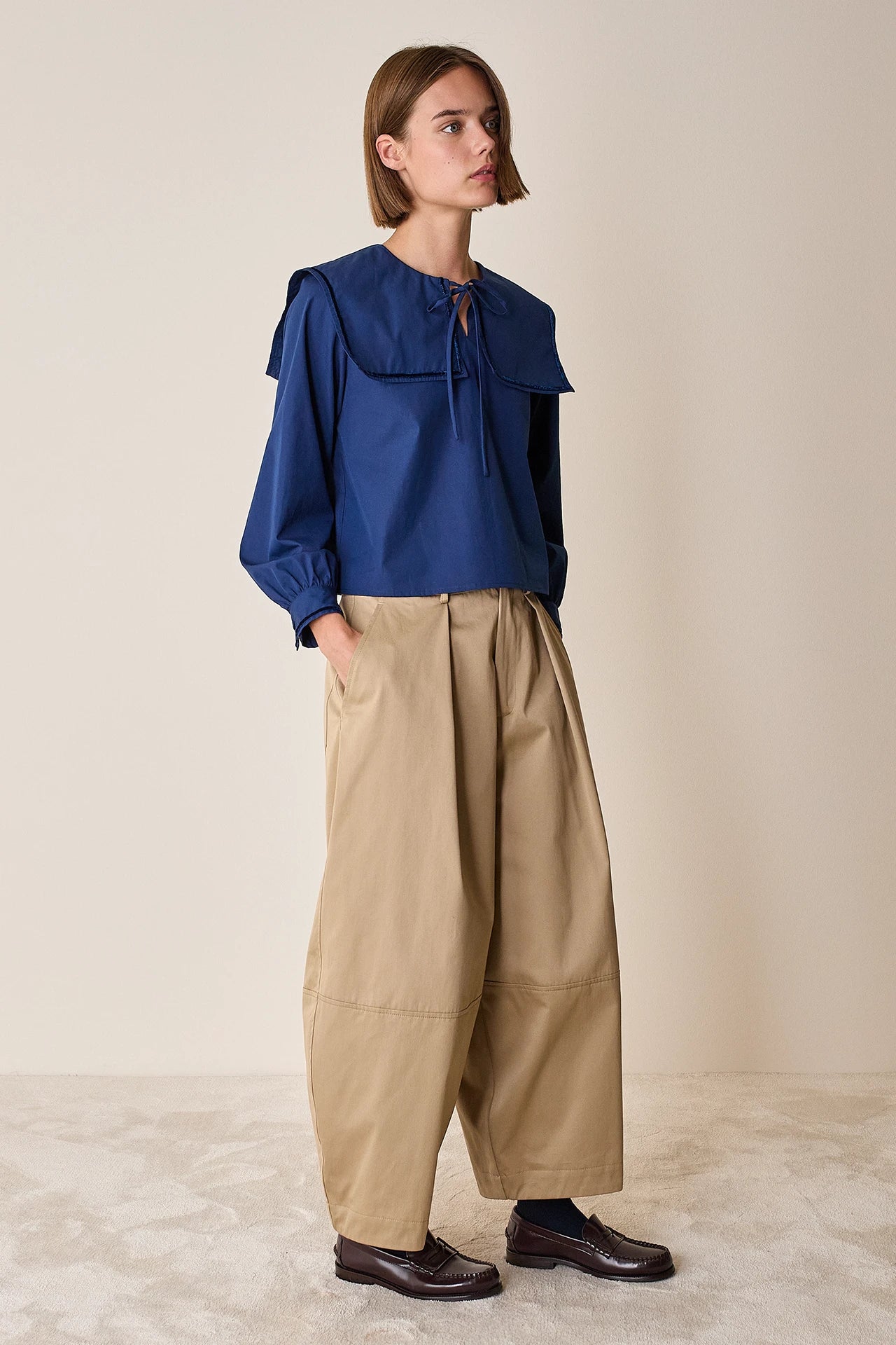 Pantaloni balloon in cotone