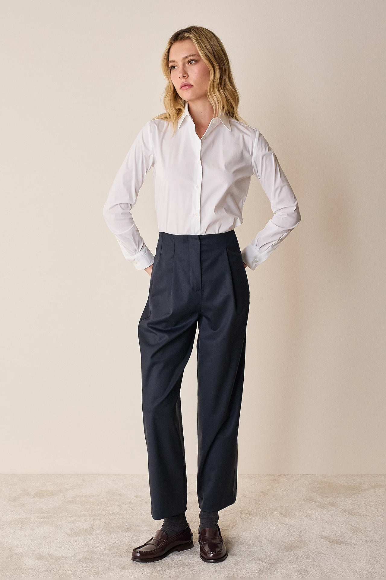 Pantaloni con pinces