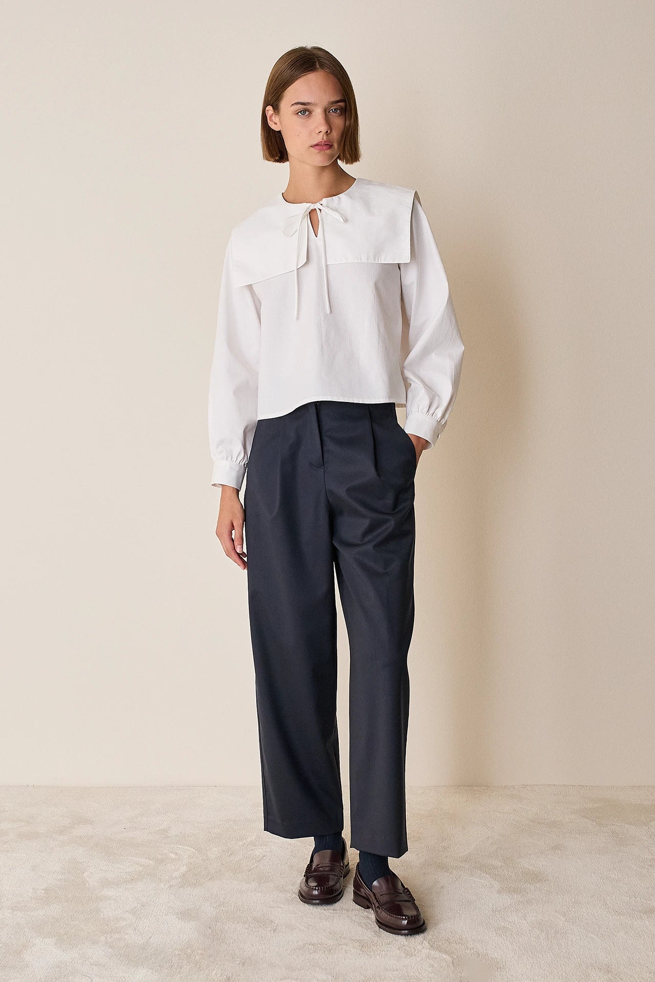 Pantaloni con pinces