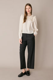 Pantaloni timeless in fresco lana