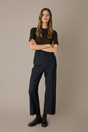 Pantaloni timeless in fresco lana