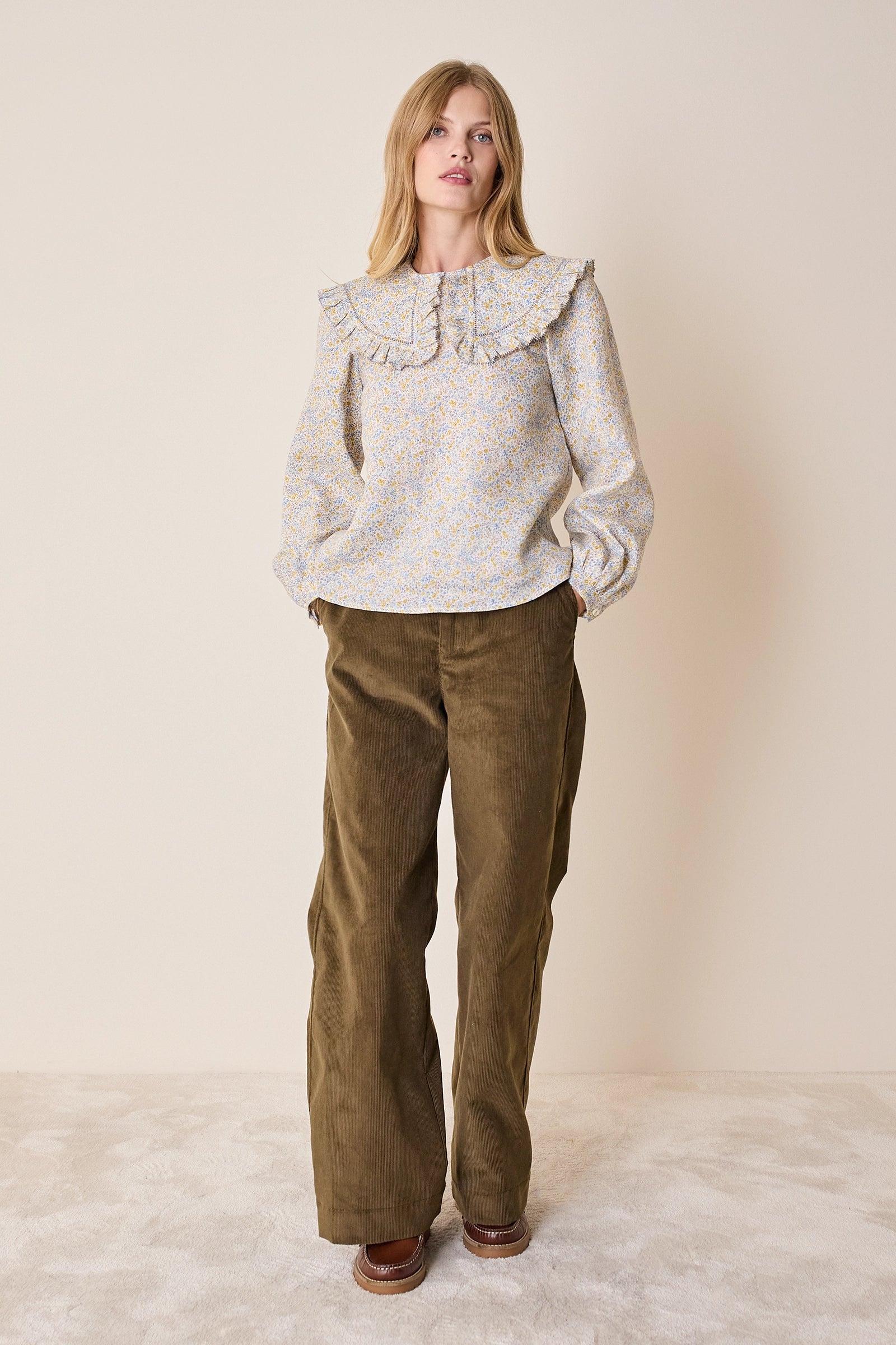 Cotton corduroy pants