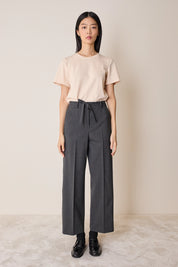 Pantaloni in lana con cintura