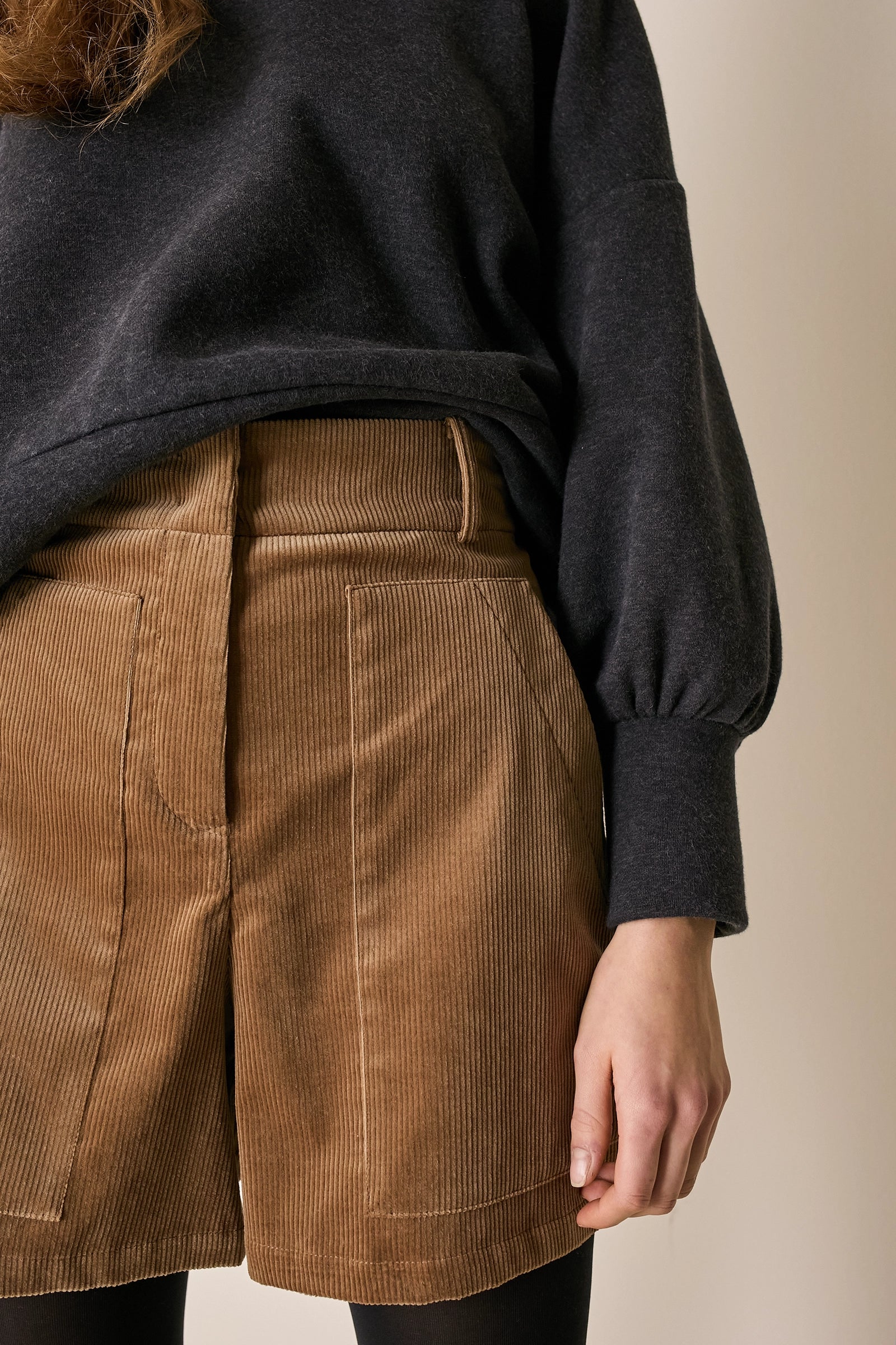 Corduroy shorts