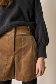 Pantaloncini in velluto a coste