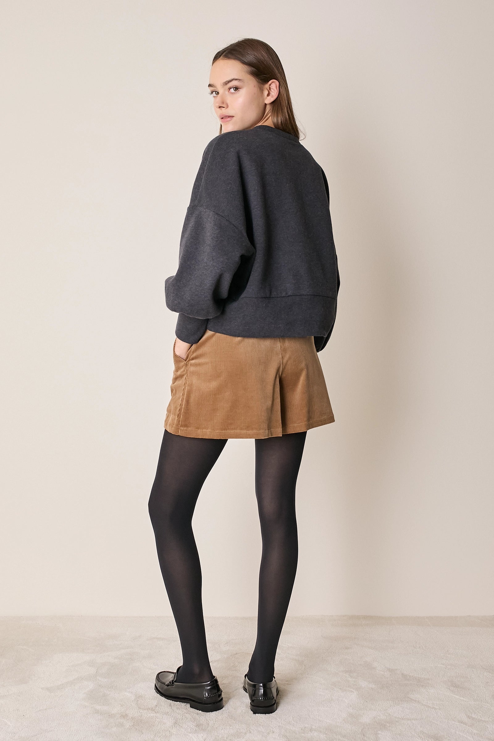 Pantaloncini in velluto a coste