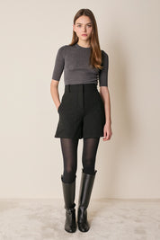 Pantaloni corti in cotone stretch