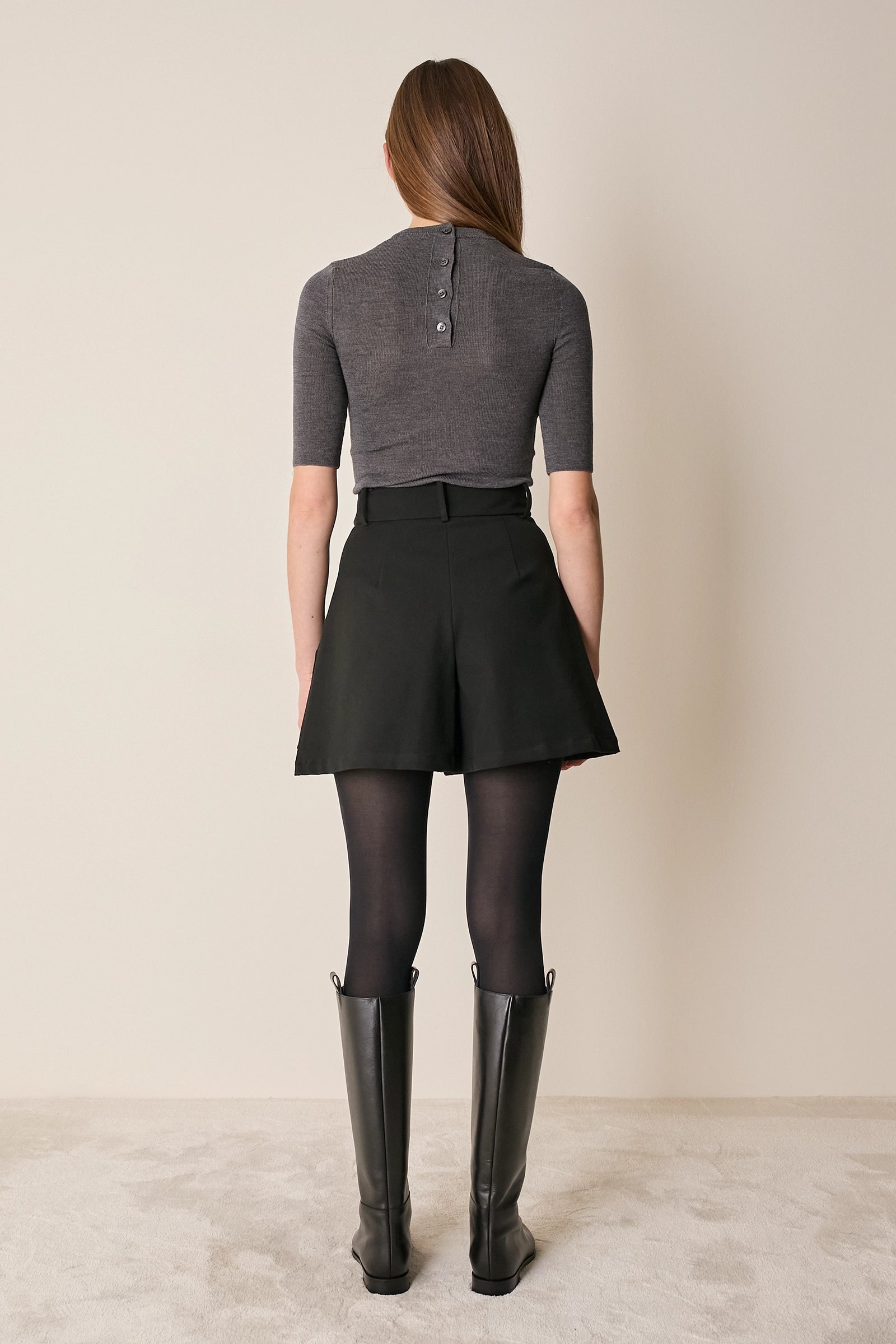 Pantaloni corti in cotone stretch