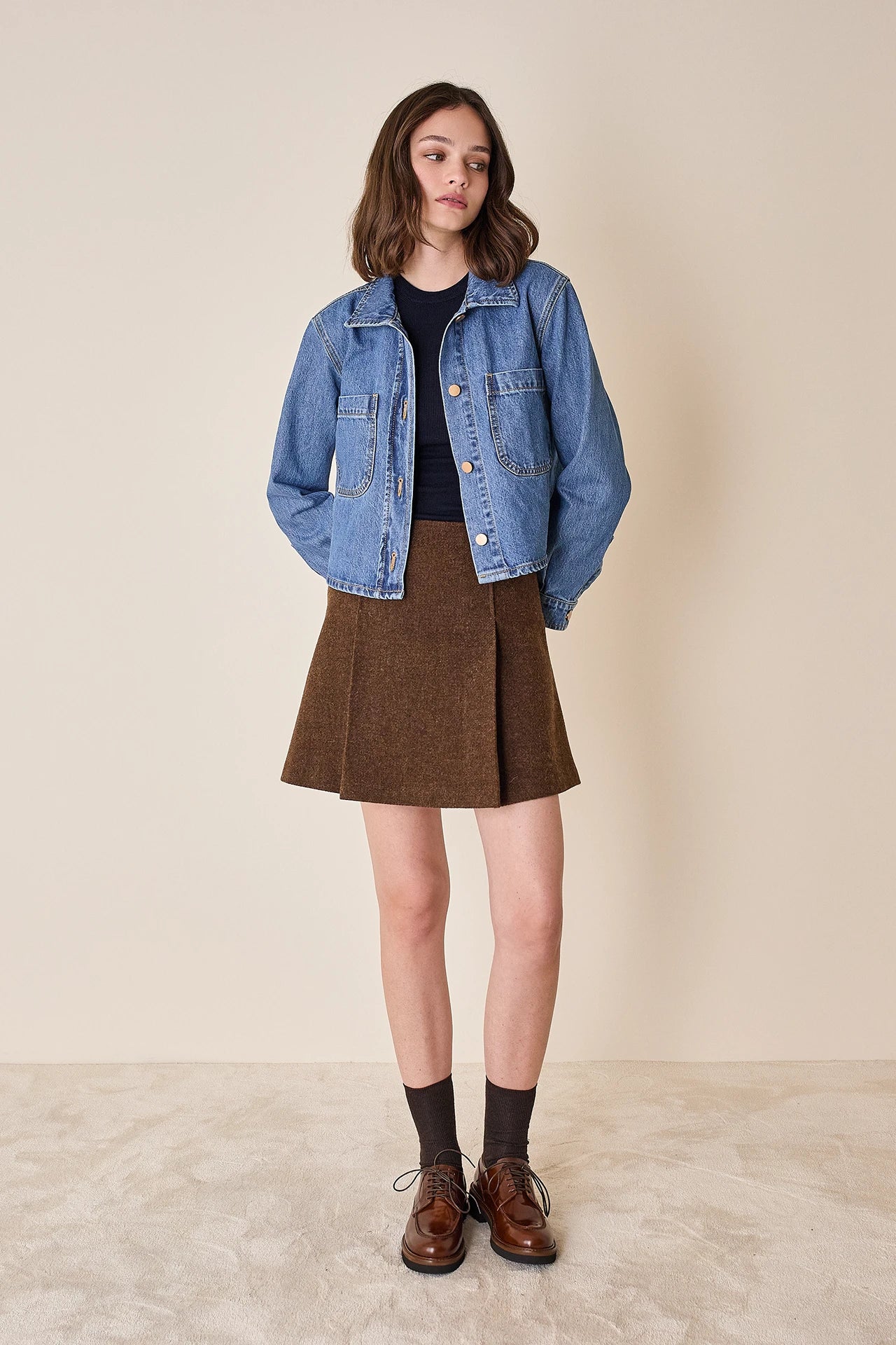 Giacca di jeans lavaggio chiaro