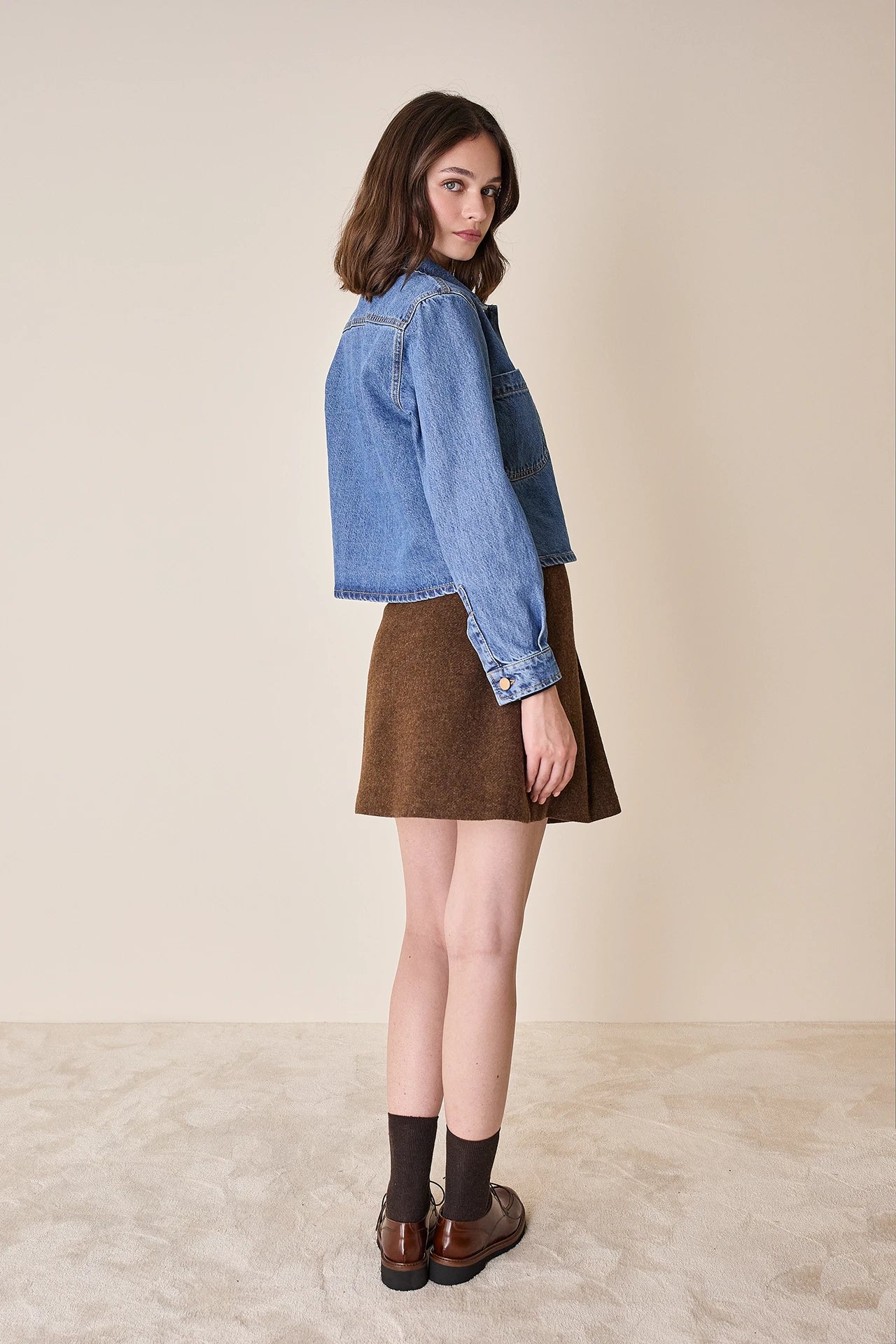 Giacca di jeans lavaggio chiaro