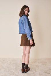 Giacca di jeans lavaggio chiaro