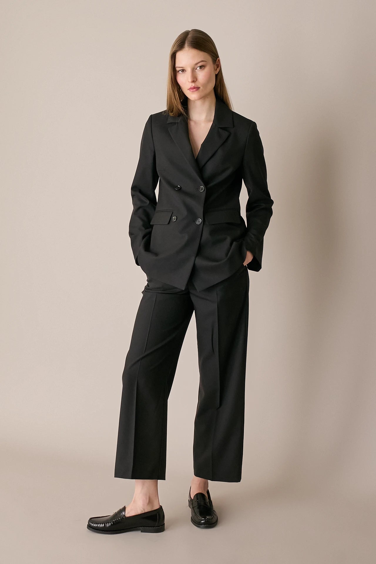 Lightweight wool and cashmere blazer