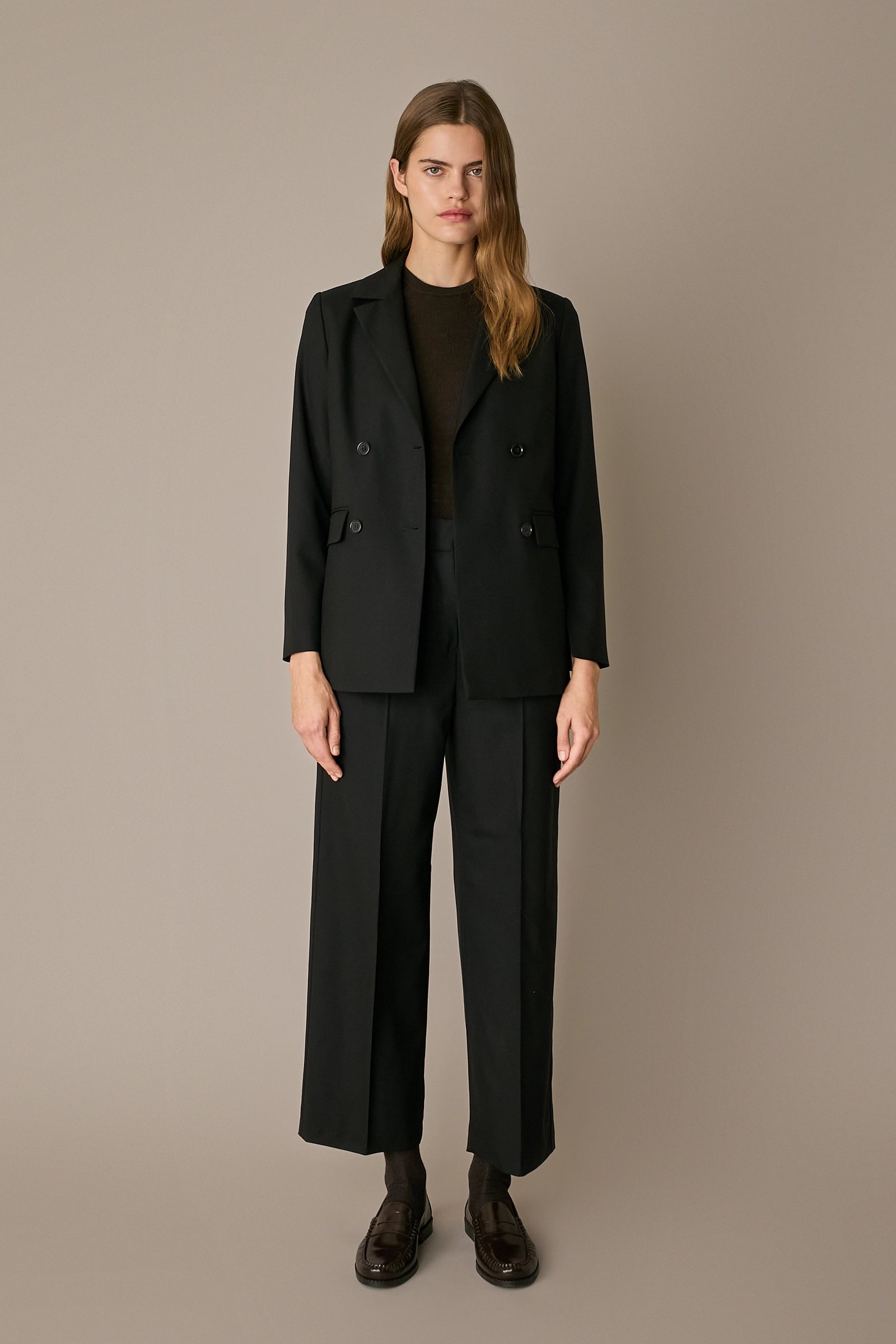 Lightweight wool and cashmere blazer