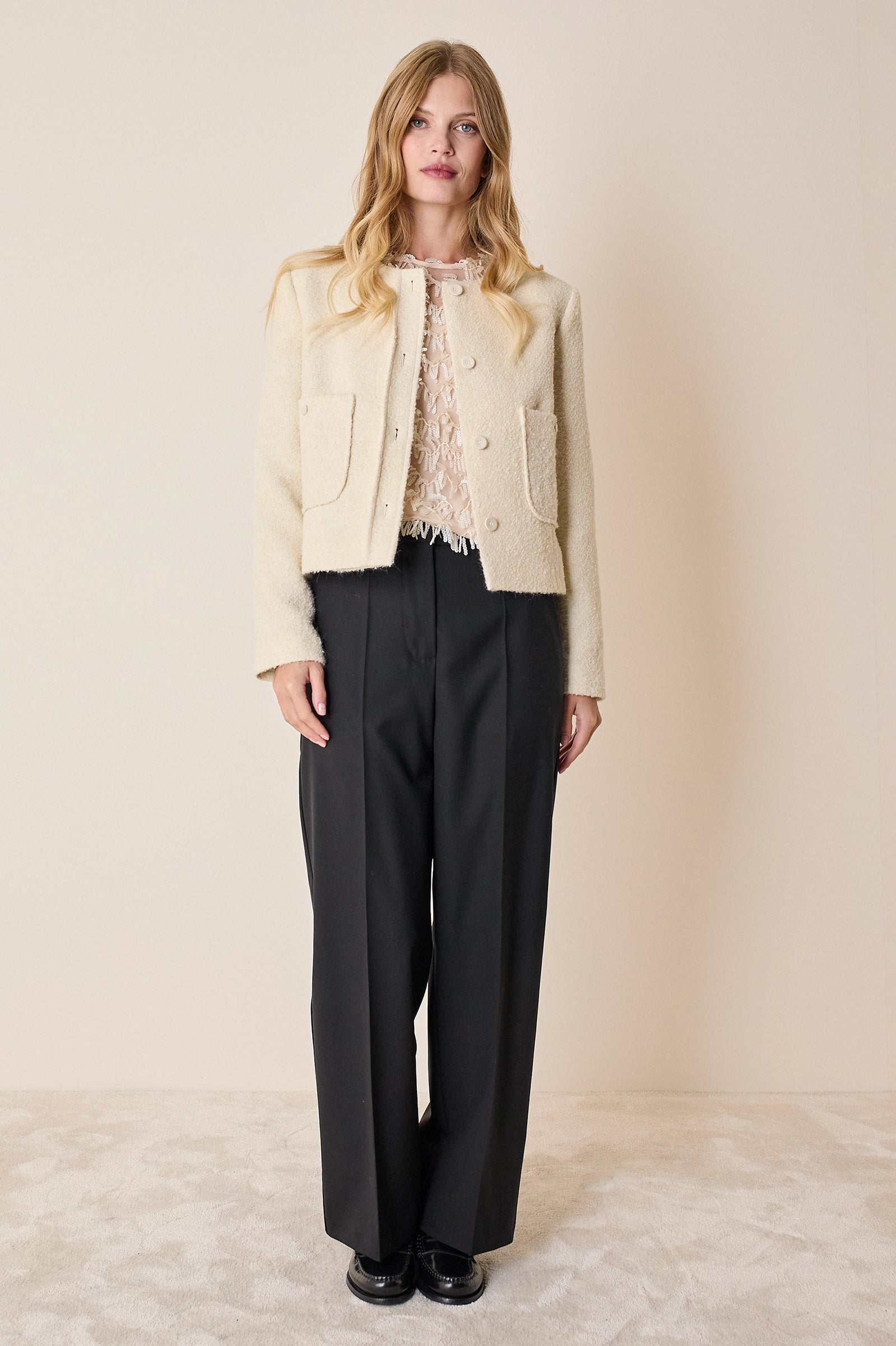 Giacca paricollo con taschini