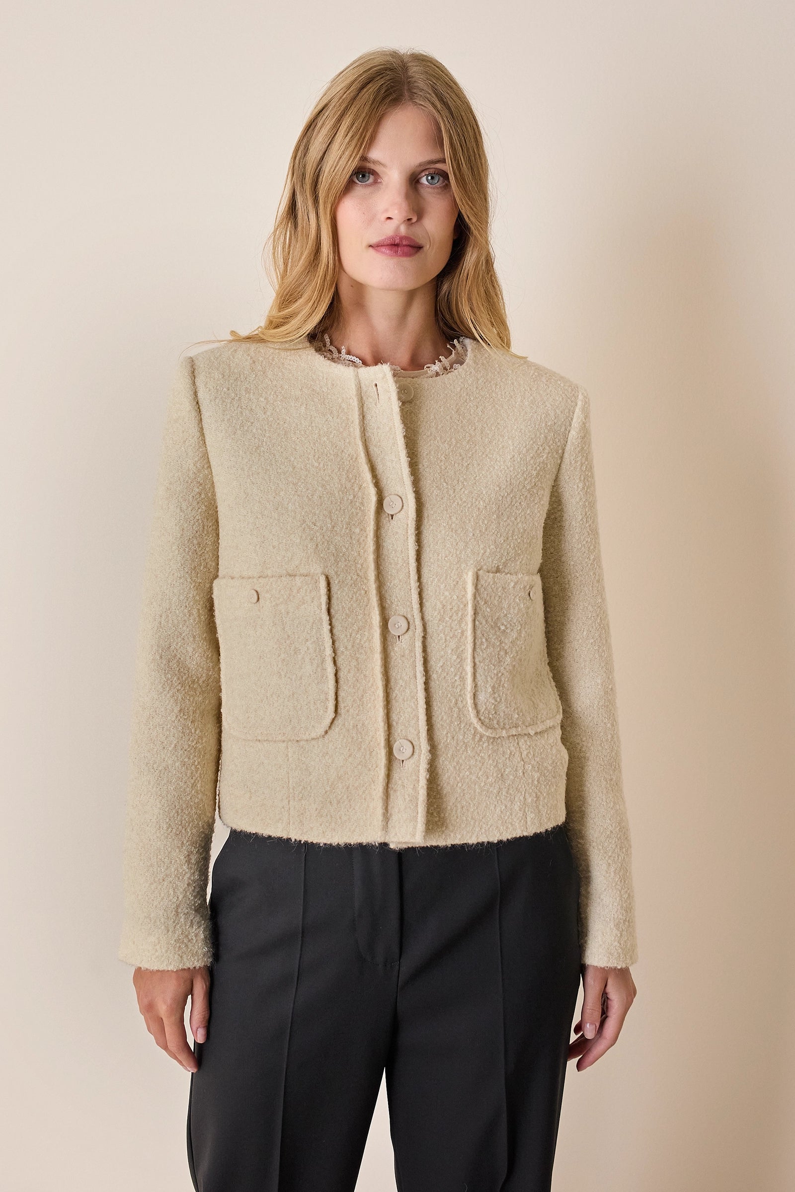 Giacca paricollo con taschini