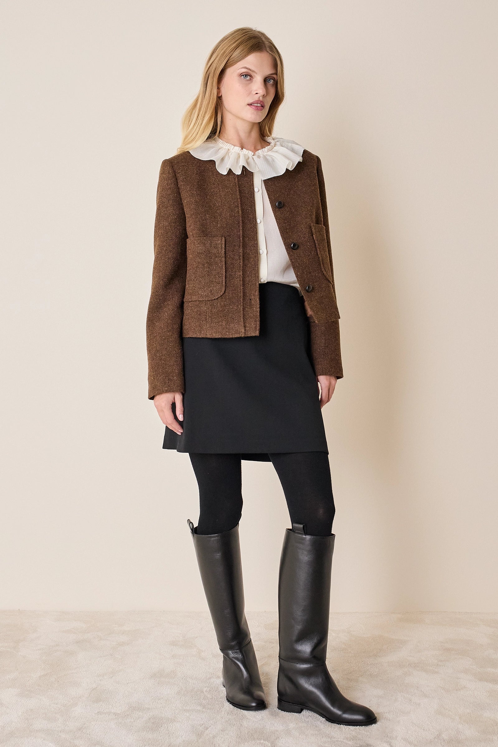 Giacca paricollo con taschini