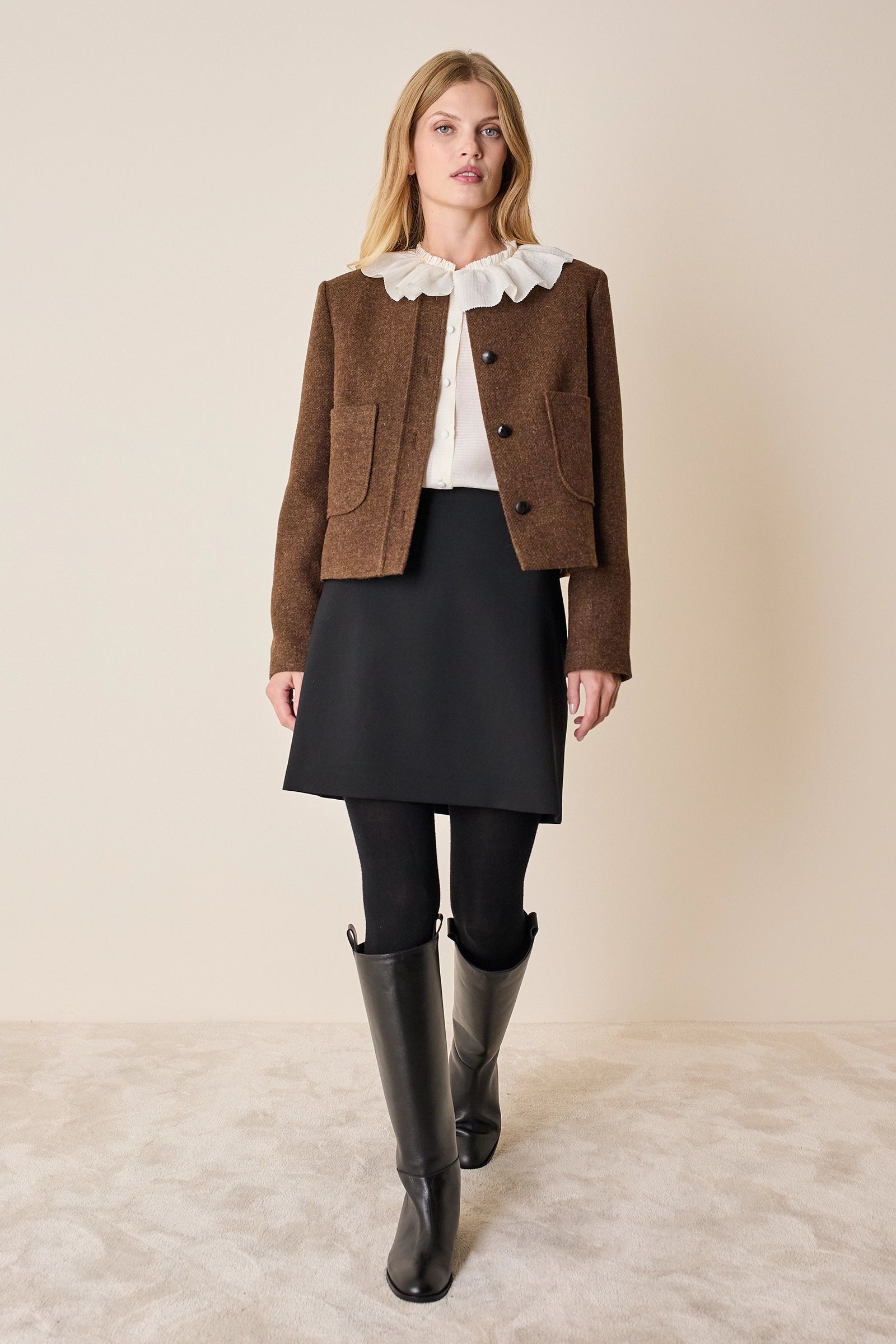 Giacca paricollo con taschini