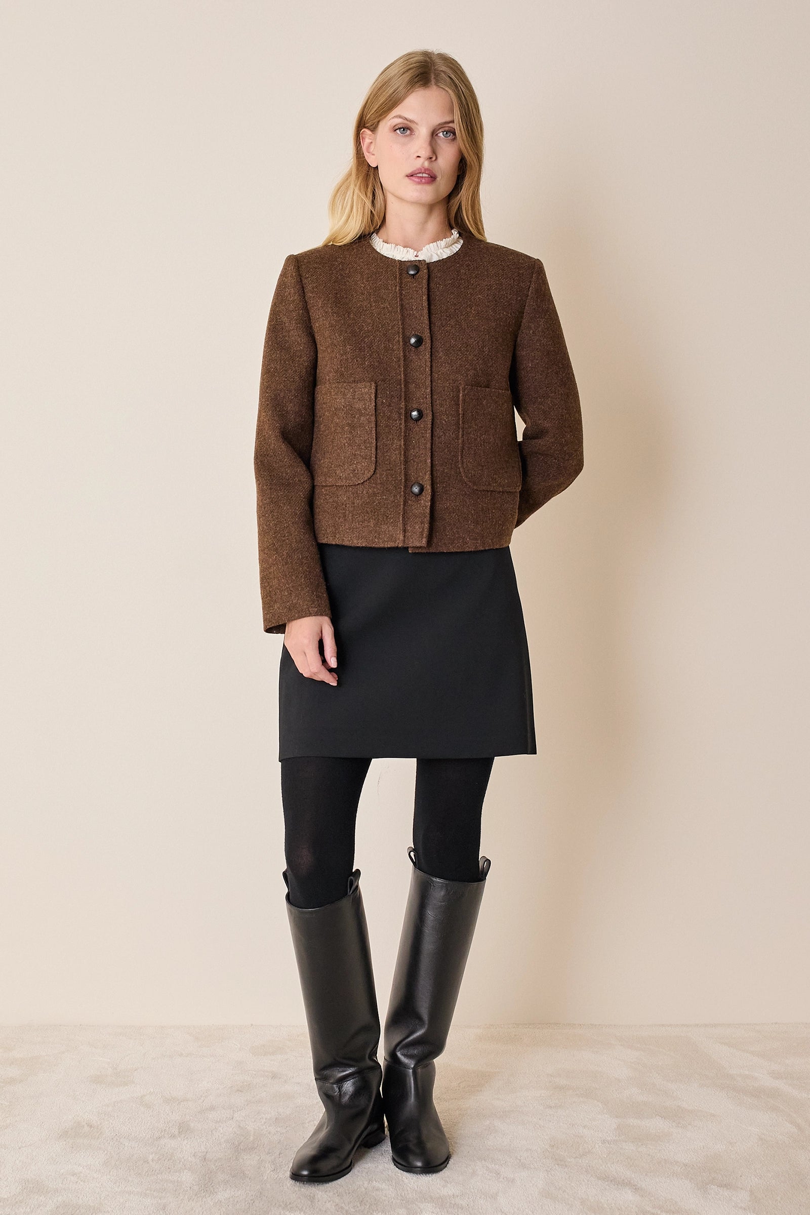 Giacca paricollo con taschini