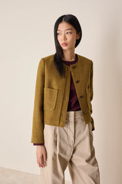 Giacca paricollo con taschini