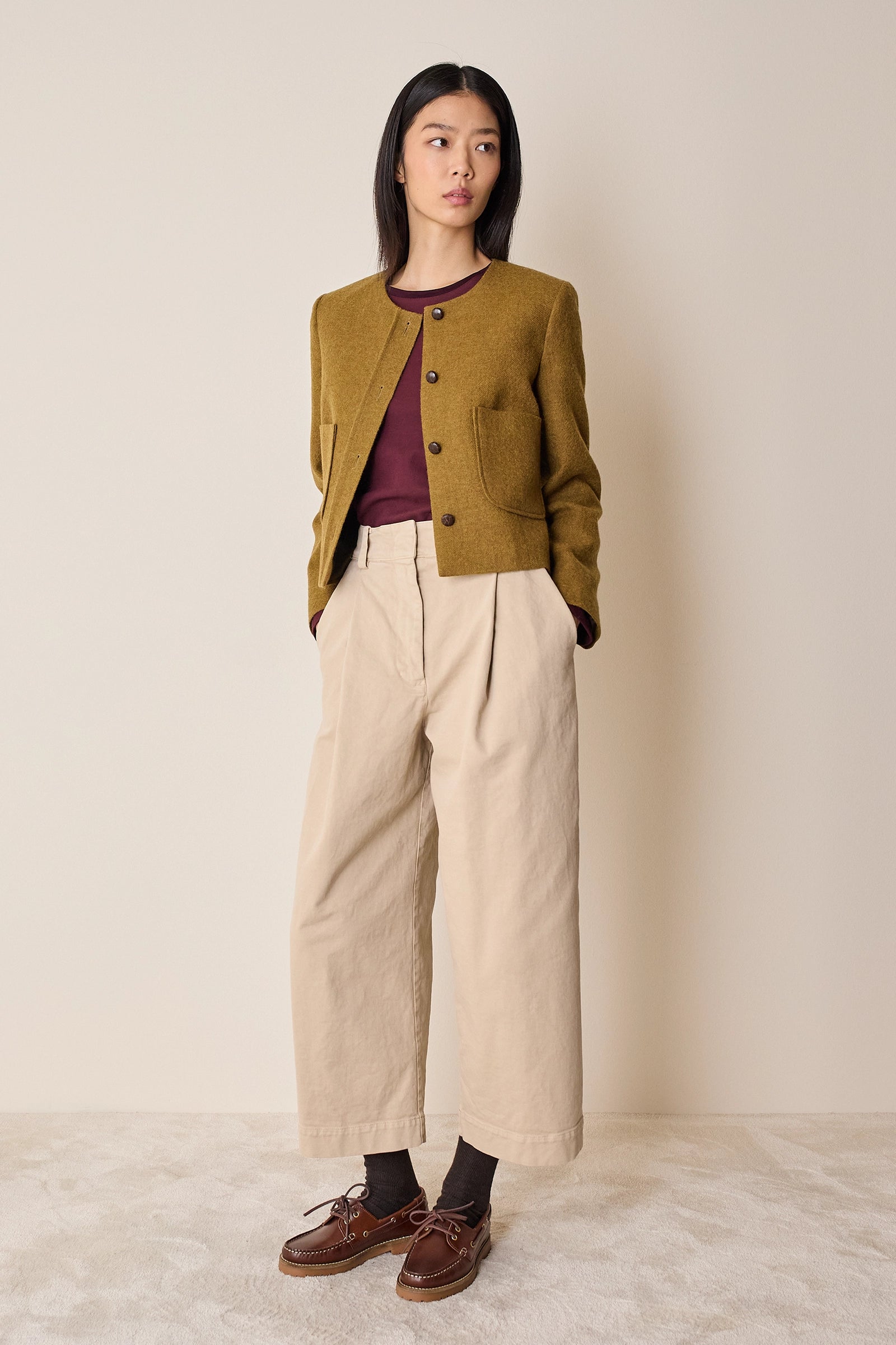 Giacca paricollo con taschini