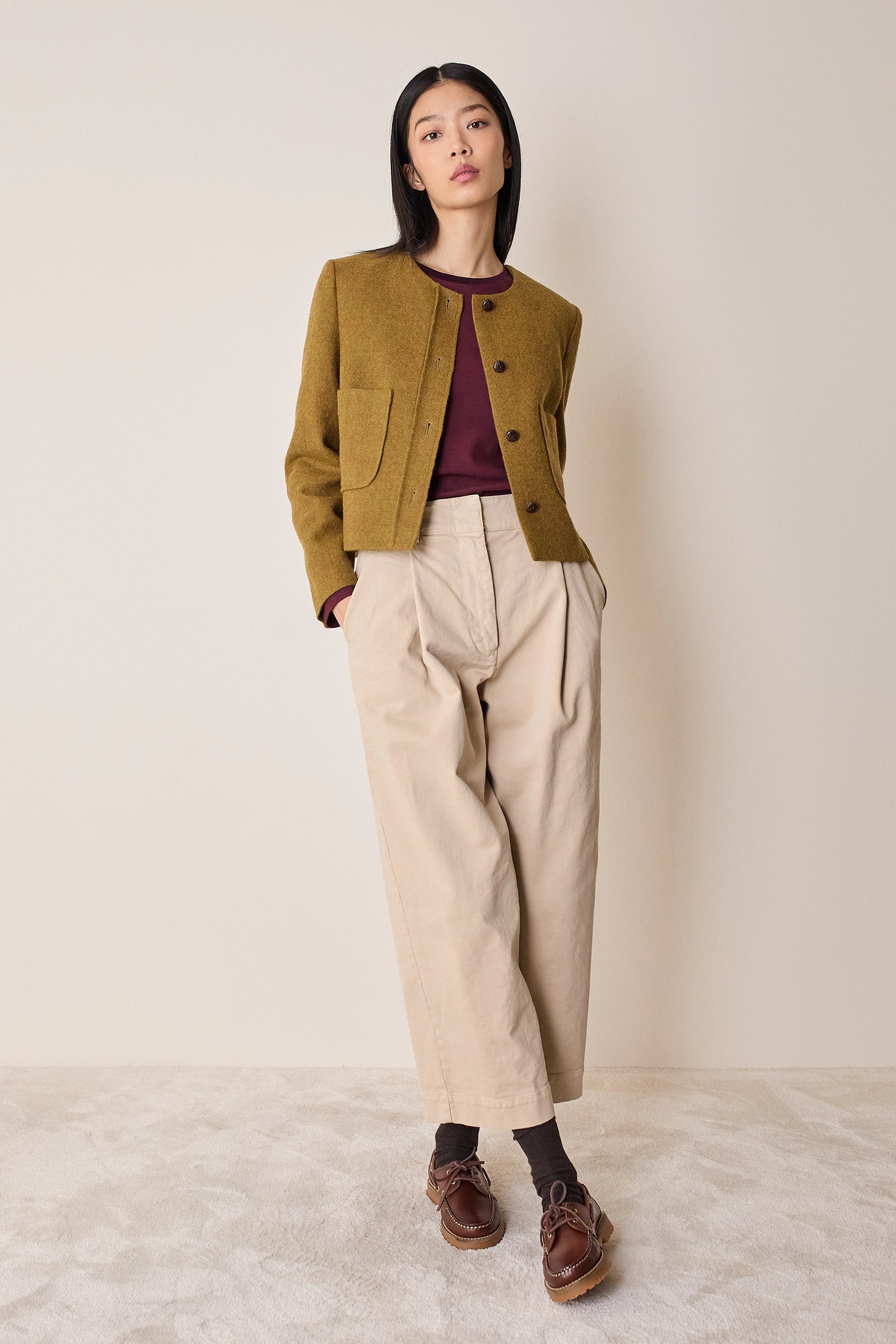 Giacca paricollo con taschini