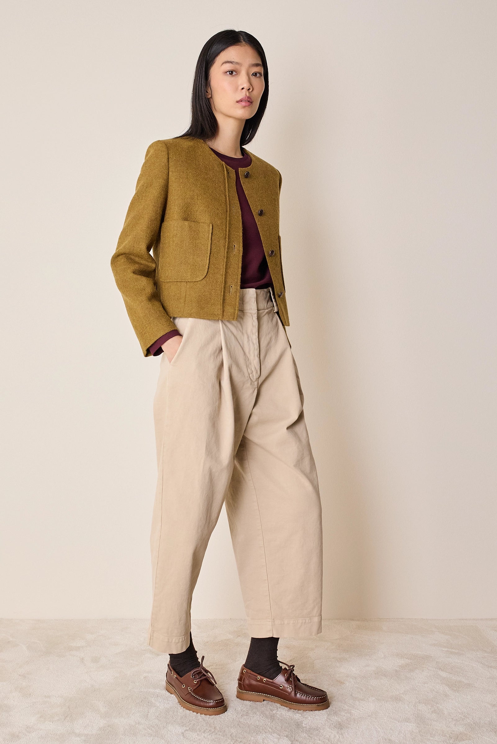 Giacca paricollo con taschini