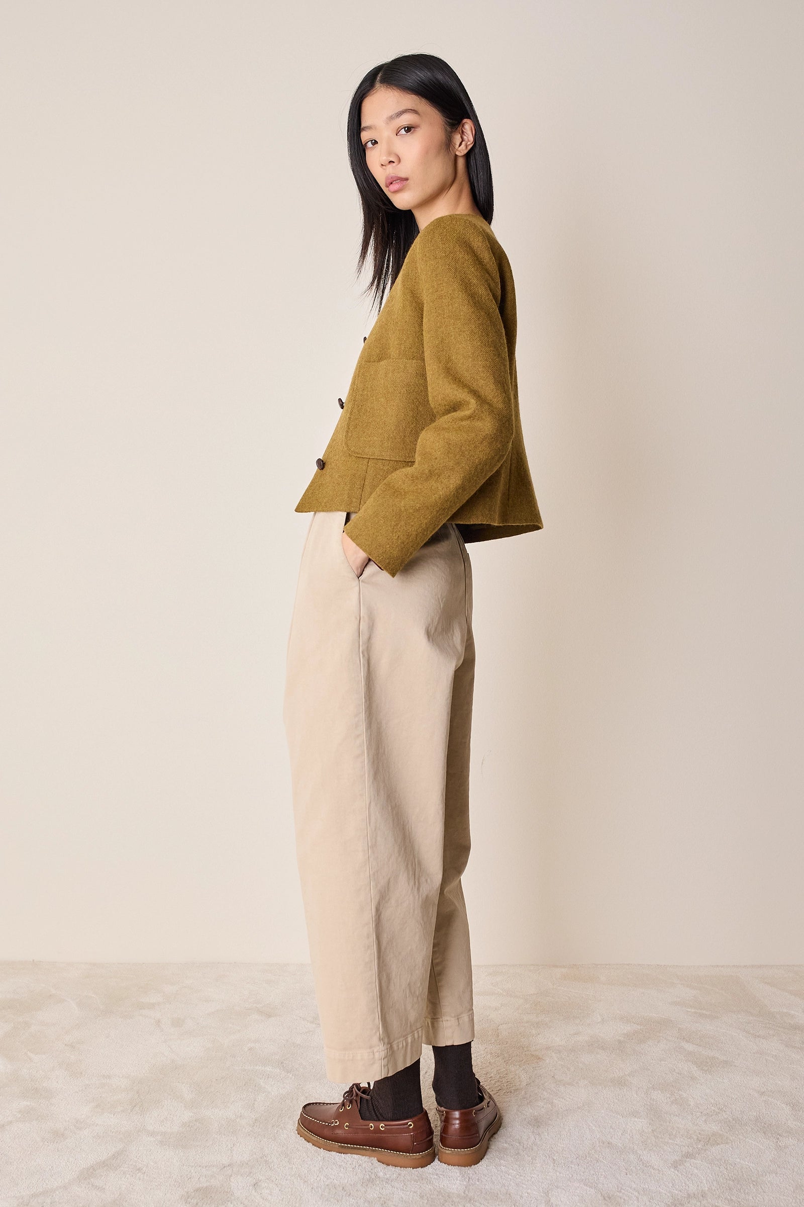 Giacca paricollo con taschini