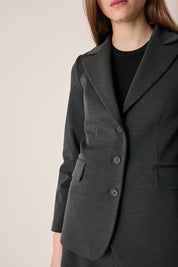 Wool jersey jacket