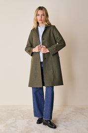 Cappotto stile loden in lana vergine